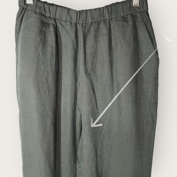 Vetta Linen Tapered Pants | Small | Black Tencel Linen Minimalist Capsule Work - Picture 3 of 9